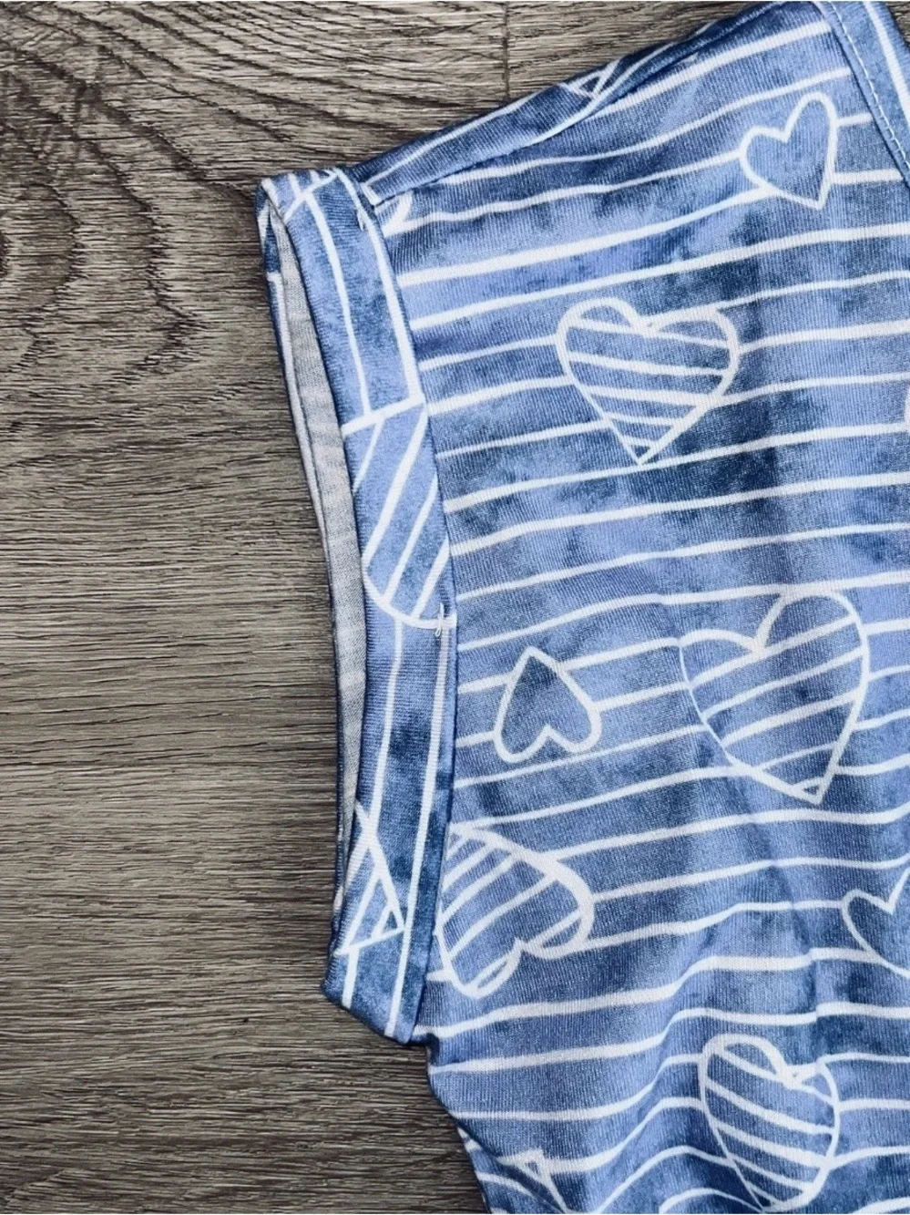SO Brand Girls Short Sleeve Blue Striped Heart Casual Summer Dress Size L 12